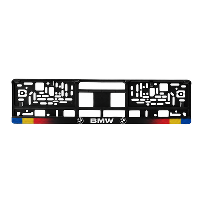 Set 2 bucati, suport numar inmatriculare personalizat BMW, HLX-1