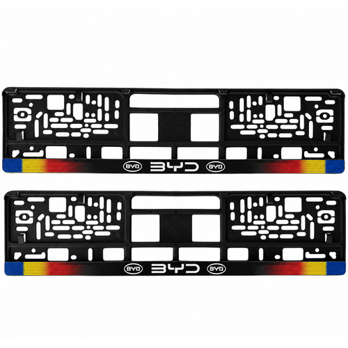 Set 2 bucati, suport numar inmatriculare personalizat BYD, HLX-1