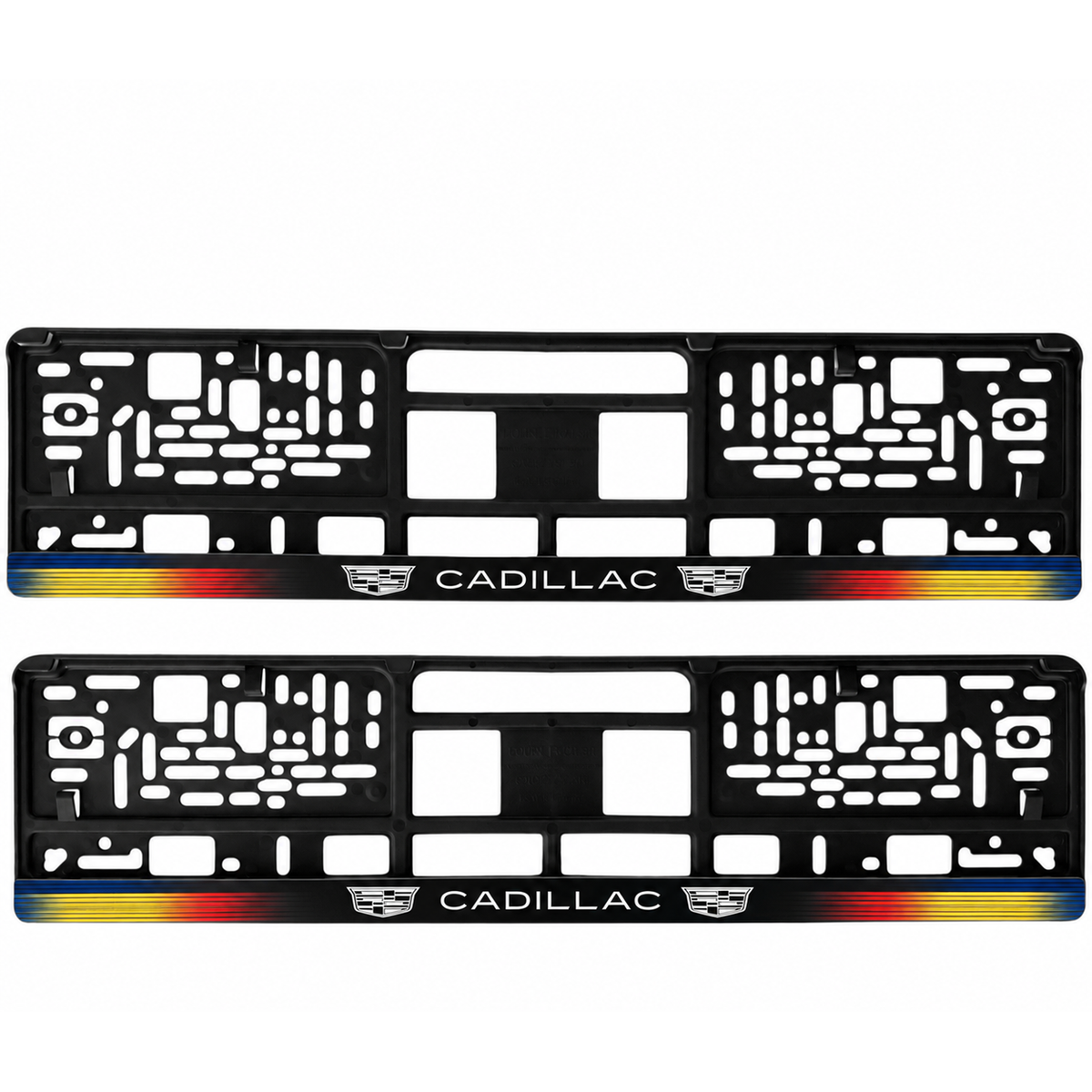 Set 2 bucati, suport numar inmatriculare personalizat Cadillac, HLX-1