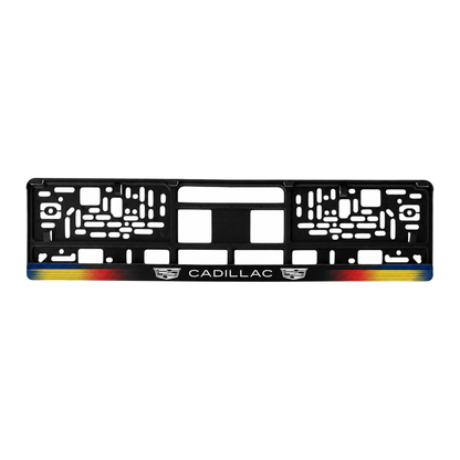 Set 2 bucati, suport numar inmatriculare personalizat Cadillac, HLX-1