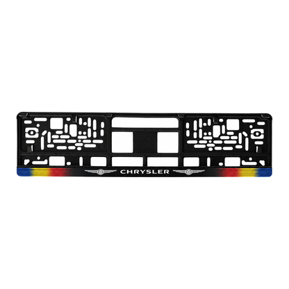 Set 2 bucati, suport numar inmatriculare personalizat Chrysler, HLX-1