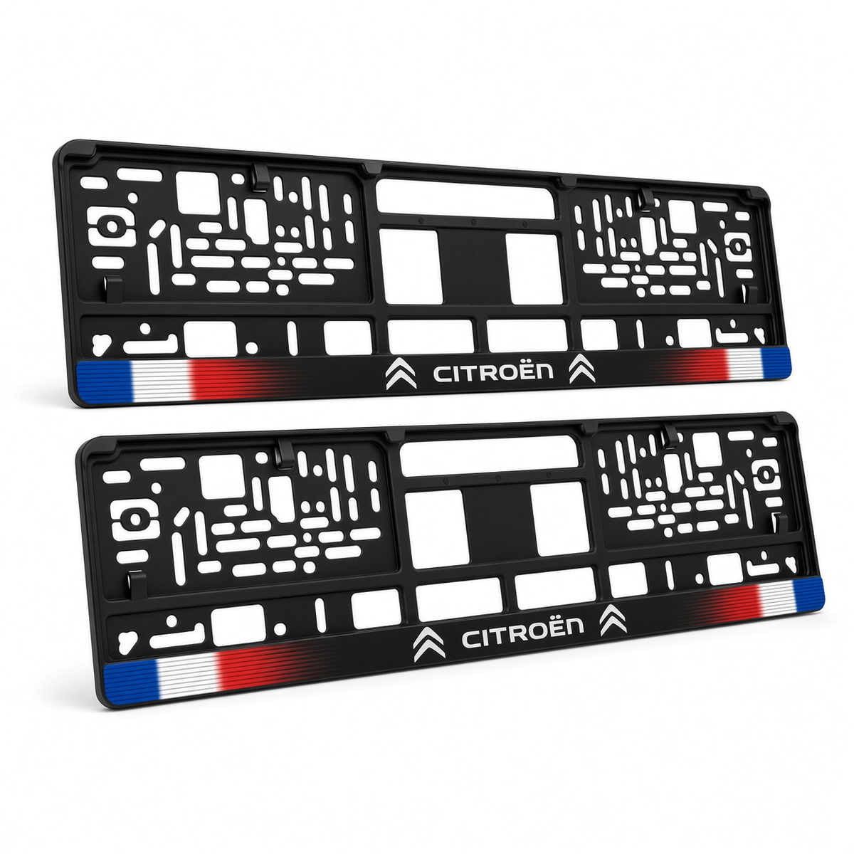 Set 2 bucati, suport numar inmatriculare personalizat Citroën, HLX-1