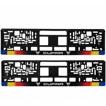 Set 2 bucati, suport numar inmatriculare personalizat Cupra, HLX-1