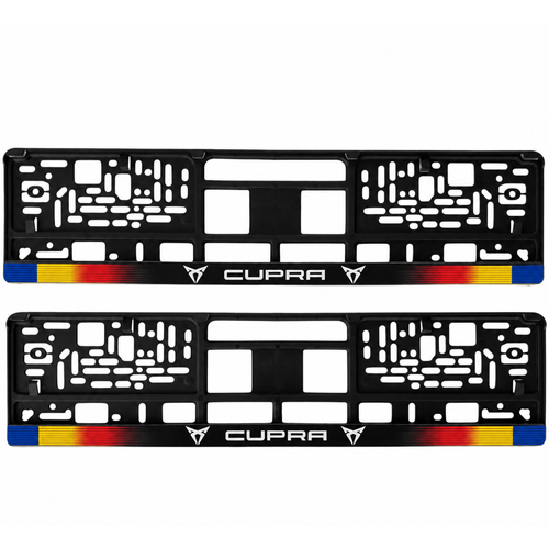 Set 2 bucati, suport numar inmatriculare personalizat Cupra, HLX-1