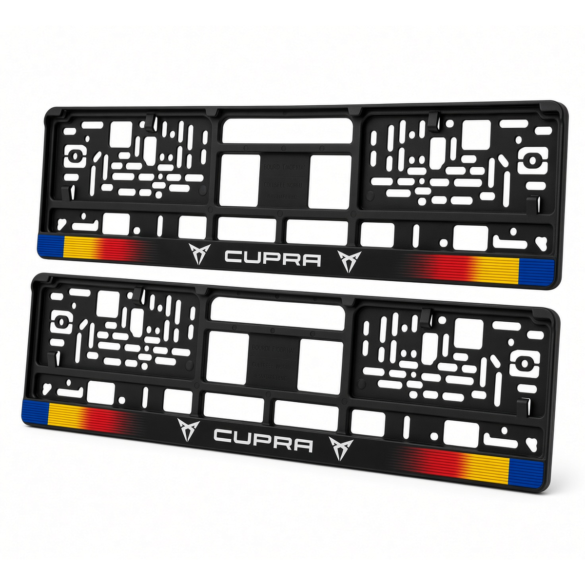 Set 2 bucati, suport numar inmatriculare personalizat Cupra, HLX-1