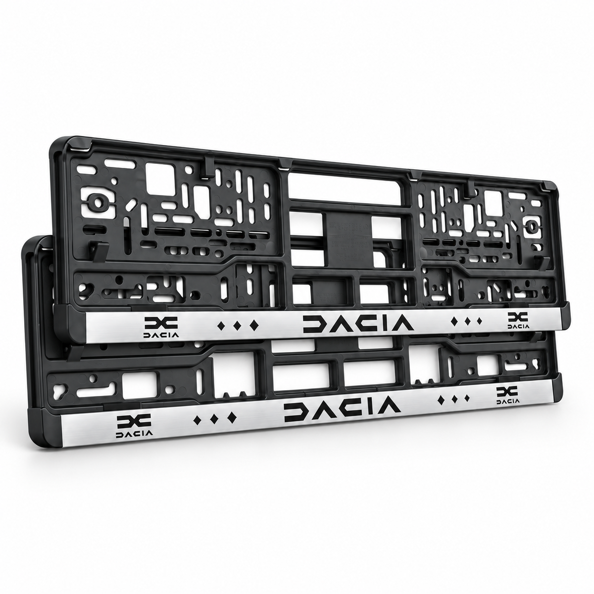 Set 2 bucati, suport numar inmatriculare Dacia, HLX-2