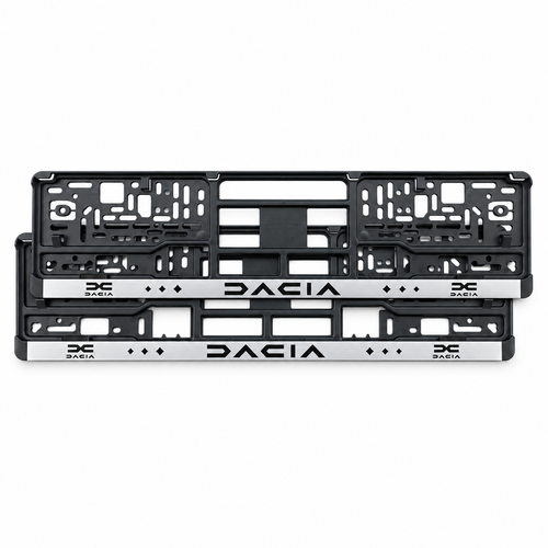 Set 2 bucati, suport numar inmatriculare Dacia, HLX-2