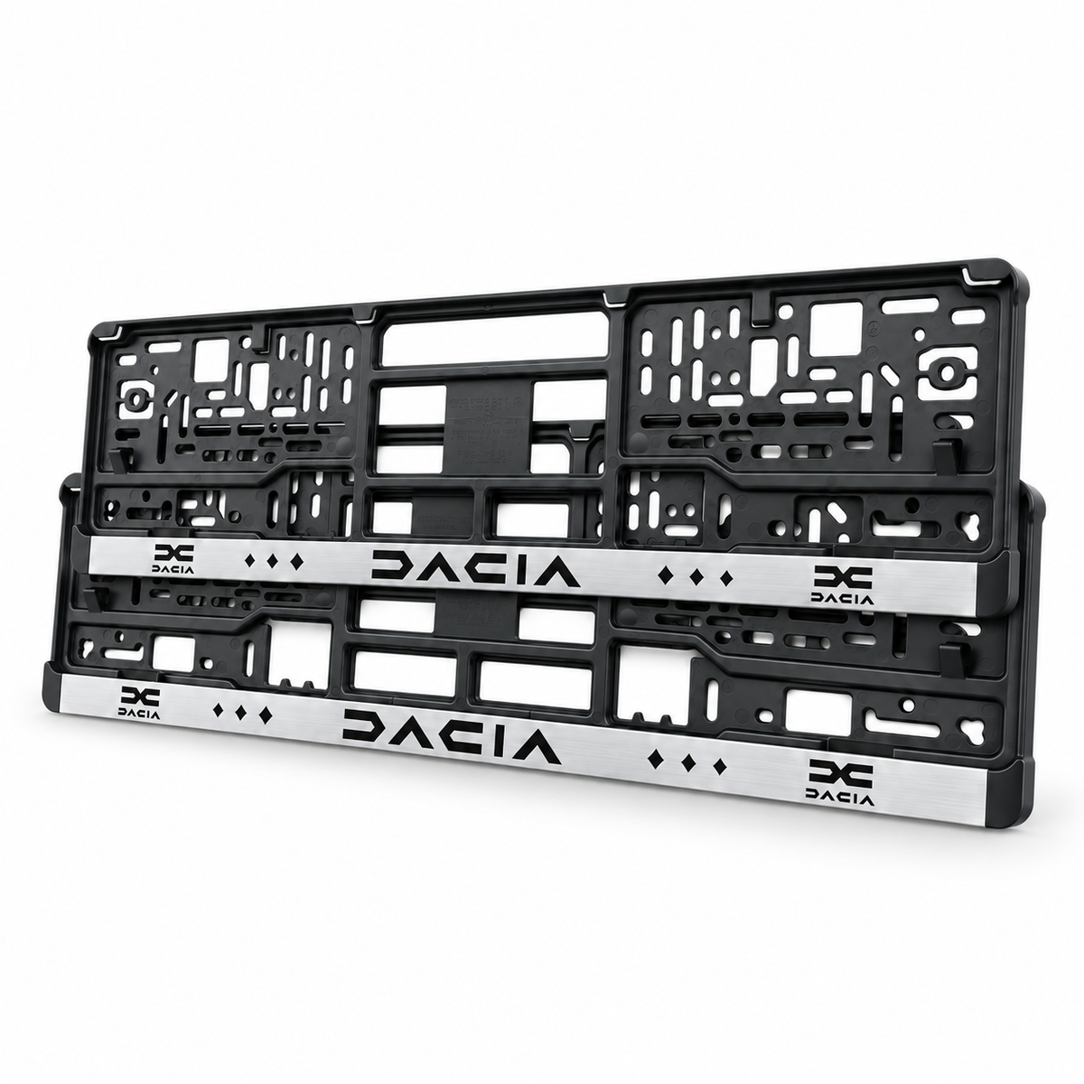 Set 2 bucati, suport numar inmatriculare Dacia, HLX-2