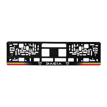 Set 2 bucati, suport numar inmatriculare personalizat Dacia vechi, HLX-1