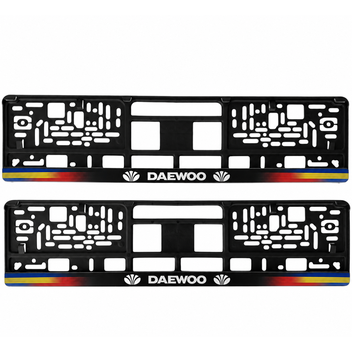 Set 2 bucati, suport numar inmatriculare personalizat Daewoo, HLX-1