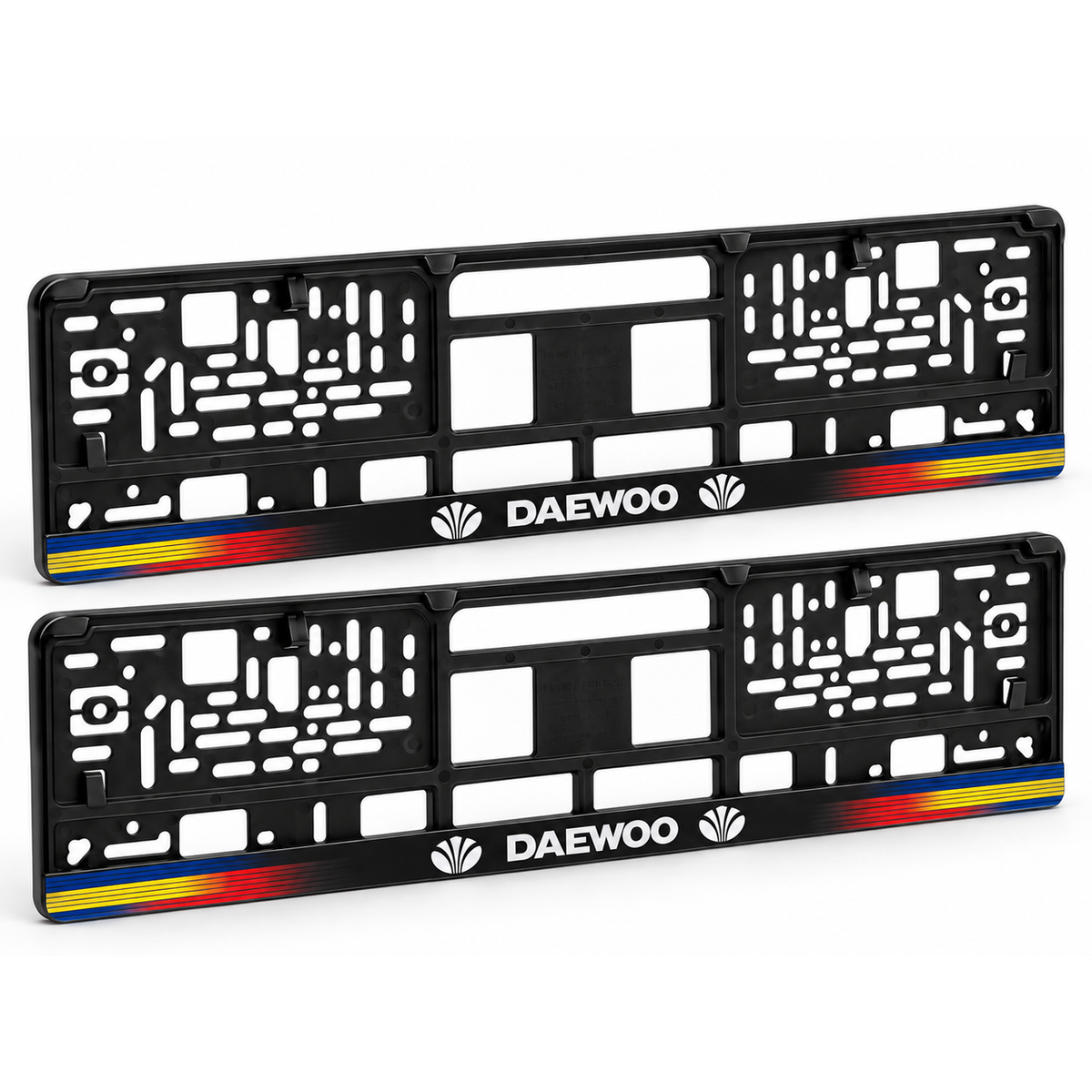Set 2 bucati, suport numar inmatriculare personalizat Daewoo, HLX-1