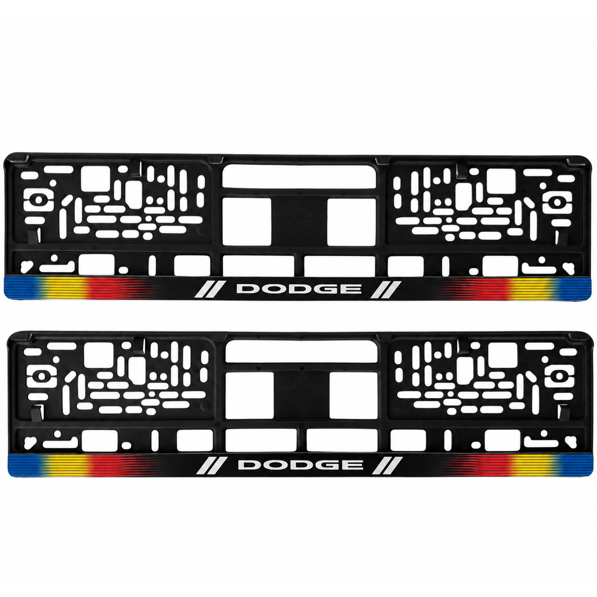 Set 2 bucati, suport numar inmatriculare personalizat Dodge, HLX-1