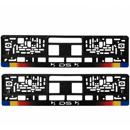 Set 2 bucati, suport numar inmatriculare personalizat DS, HLX-1