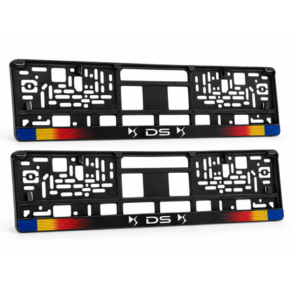 Set 2 bucati, suport numar inmatriculare personalizat DS, HLX-1