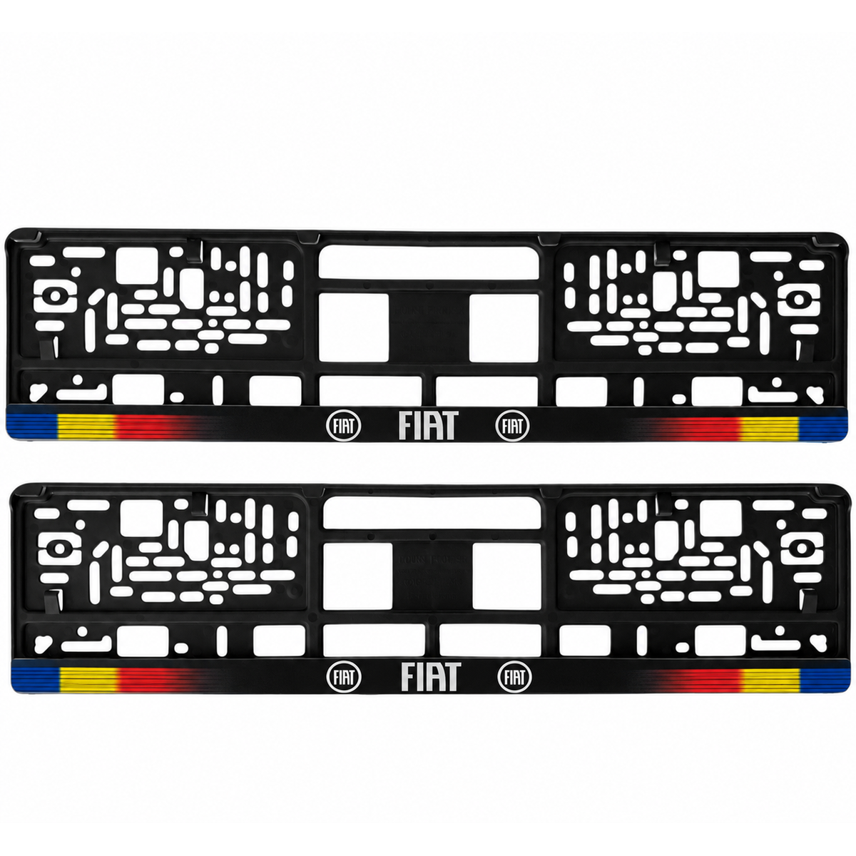 Set 2 bucati, suport numar inmatriculare personalizat Fiat, HLX-1