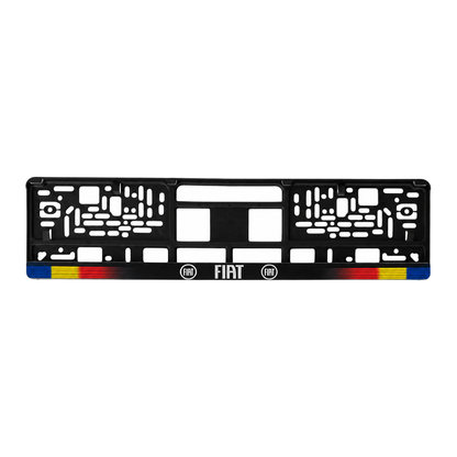 Set 2 bucati, suport numar inmatriculare personalizat Fiat, HLX-1