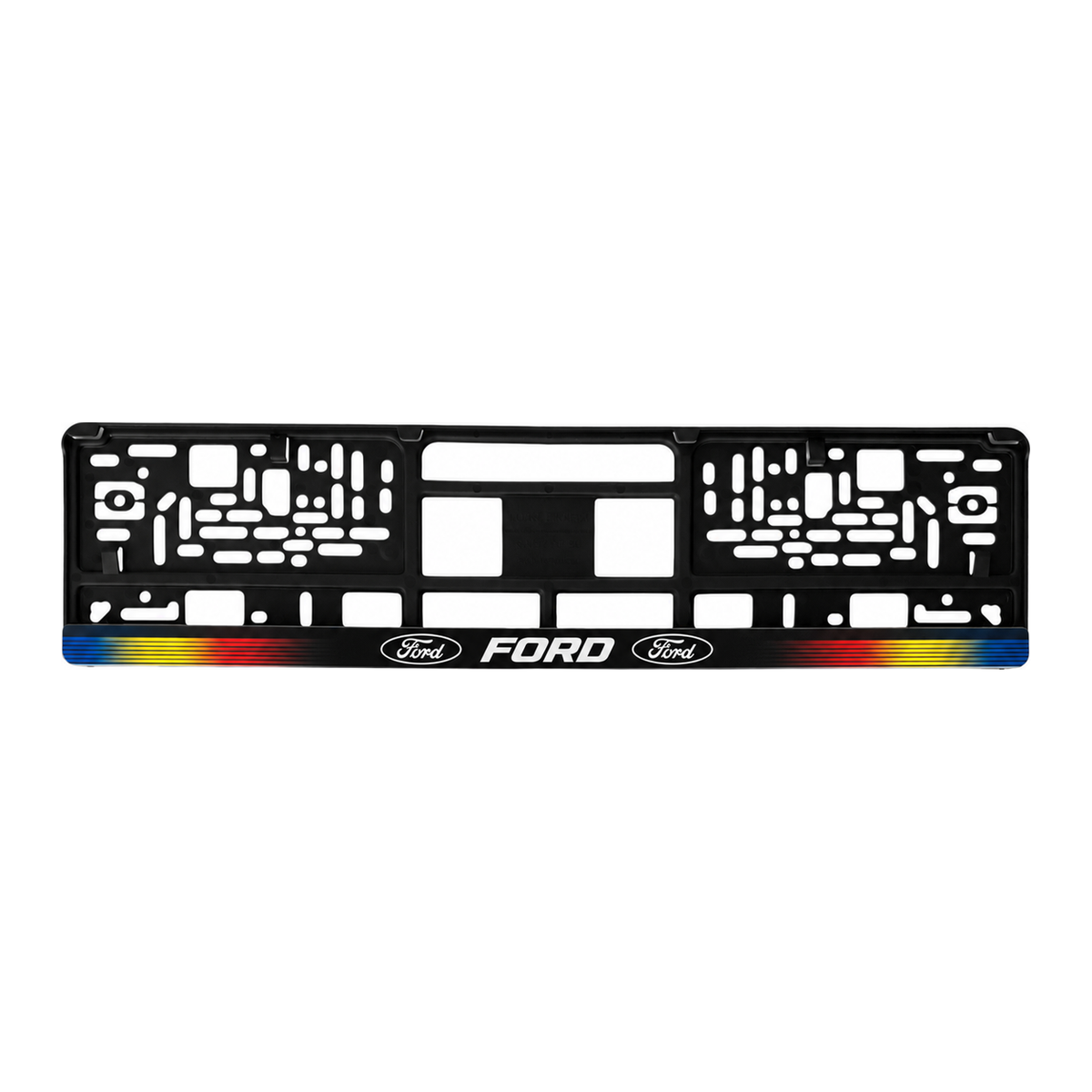 Set 2 bucati, suport numar inmatriculare personalizat Ford, HLX-1