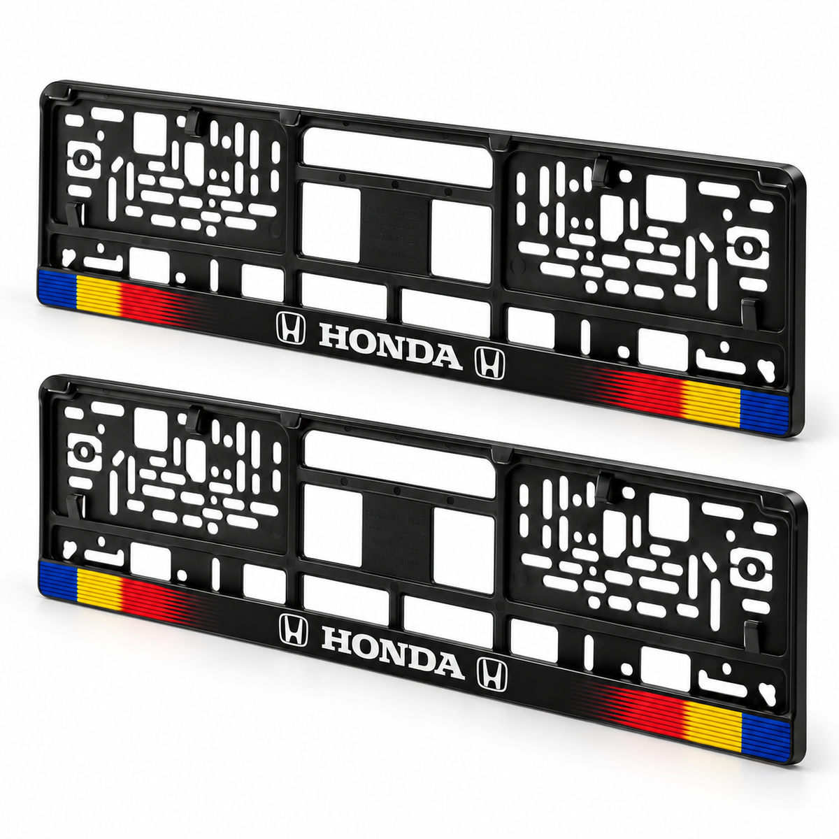 Set 2 bucati, suport numar inmatriculare personalizat Honda, HLX-1