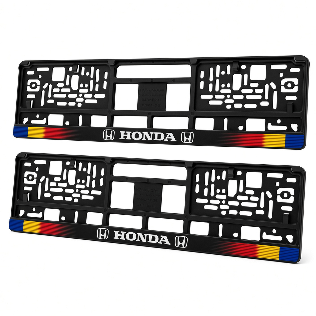 Set 2 bucati, suport numar inmatriculare personalizat Honda, HLX-1