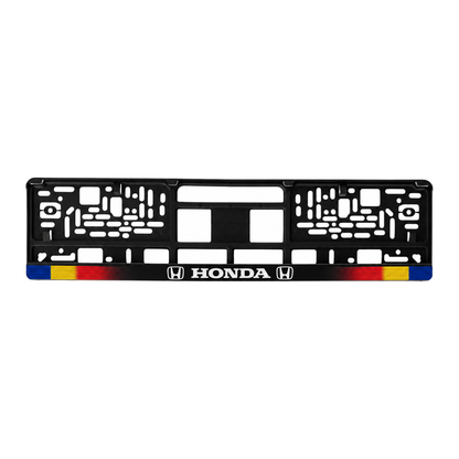 Set 2 bucati, suport numar inmatriculare personalizat Honda, HLX-1