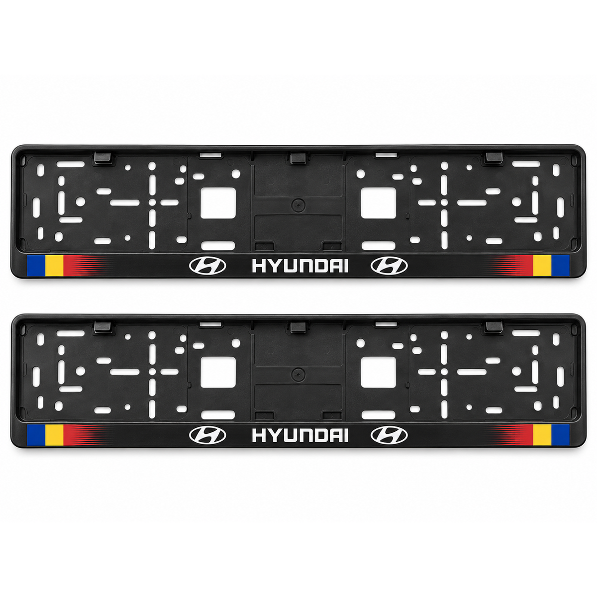 Set 2 bucati, suport numar inmatriculare personalizat Hyundai, HLX-1
