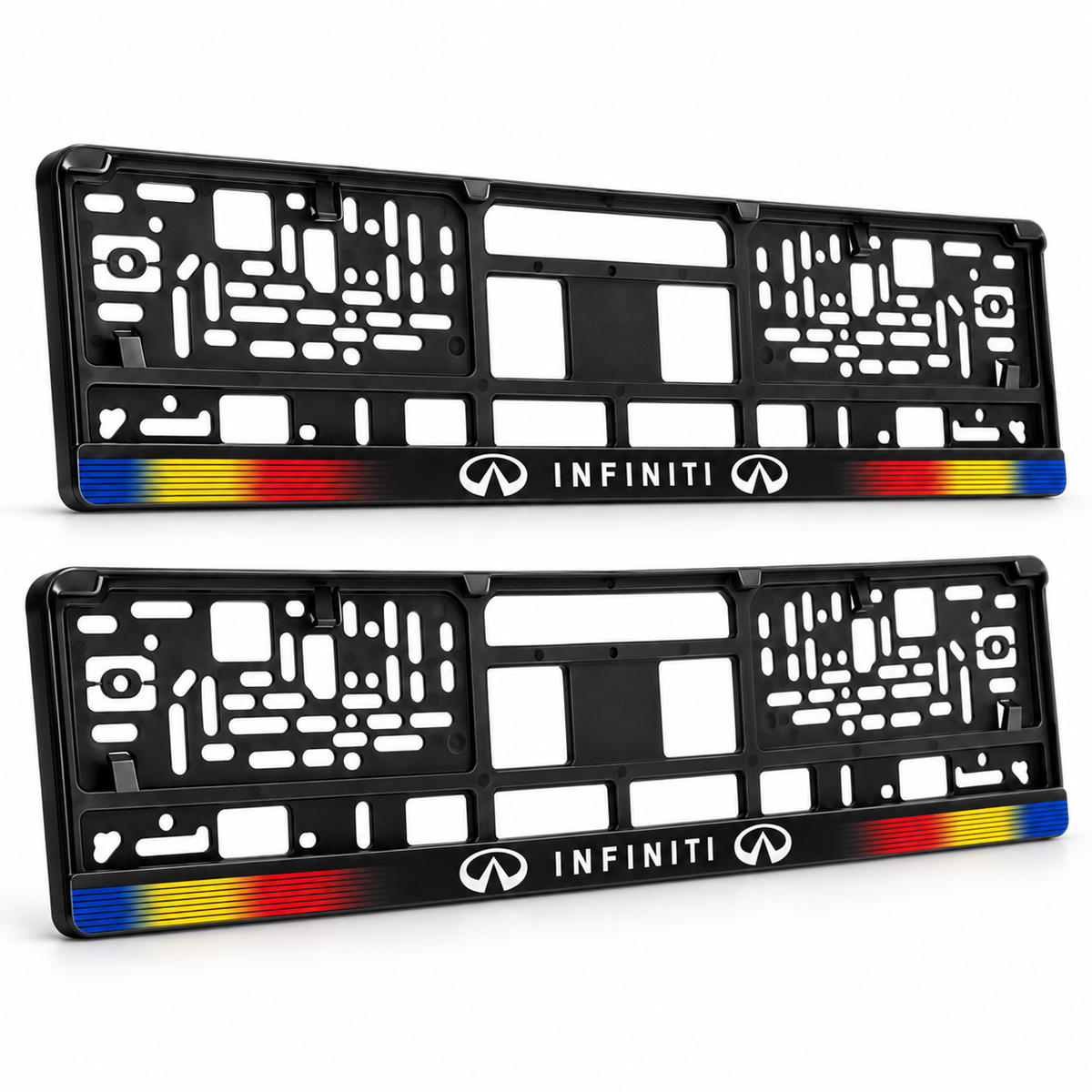 Set 2 bucati, suport numar inmatriculare personalizat Infiniti, HLX-1