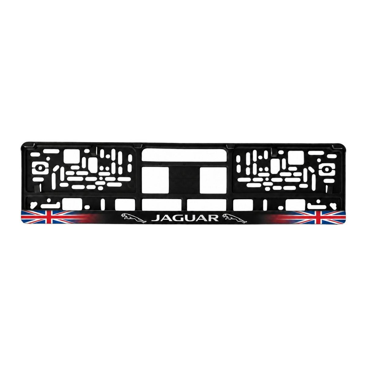 Set 2 bucati, suport numar inmatriculare personalizat Jaguar, HLX-1