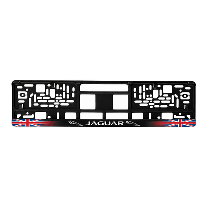 Set 2 bucati, suport numar inmatriculare personalizat Jaguar, HLX-1