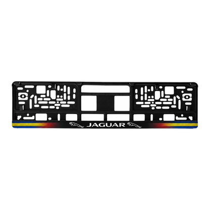 Set 2 bucati, suport numar inmatriculare personalizat Jaguar, HLX-1