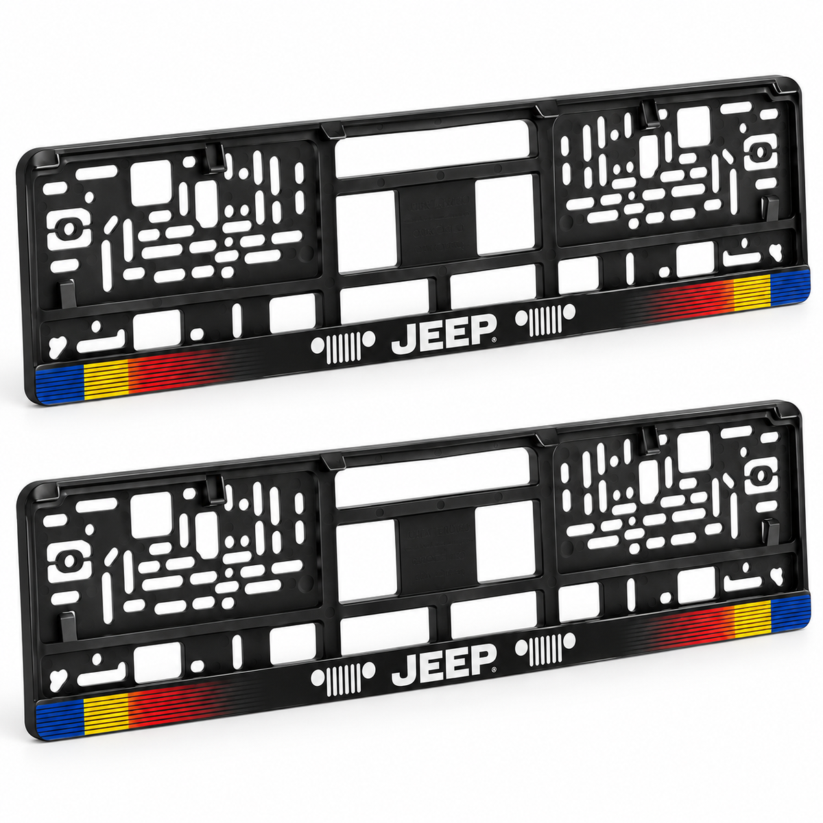 Set 2 bucati, suport numar inmatriculare personalizat Jeep, HLX-1