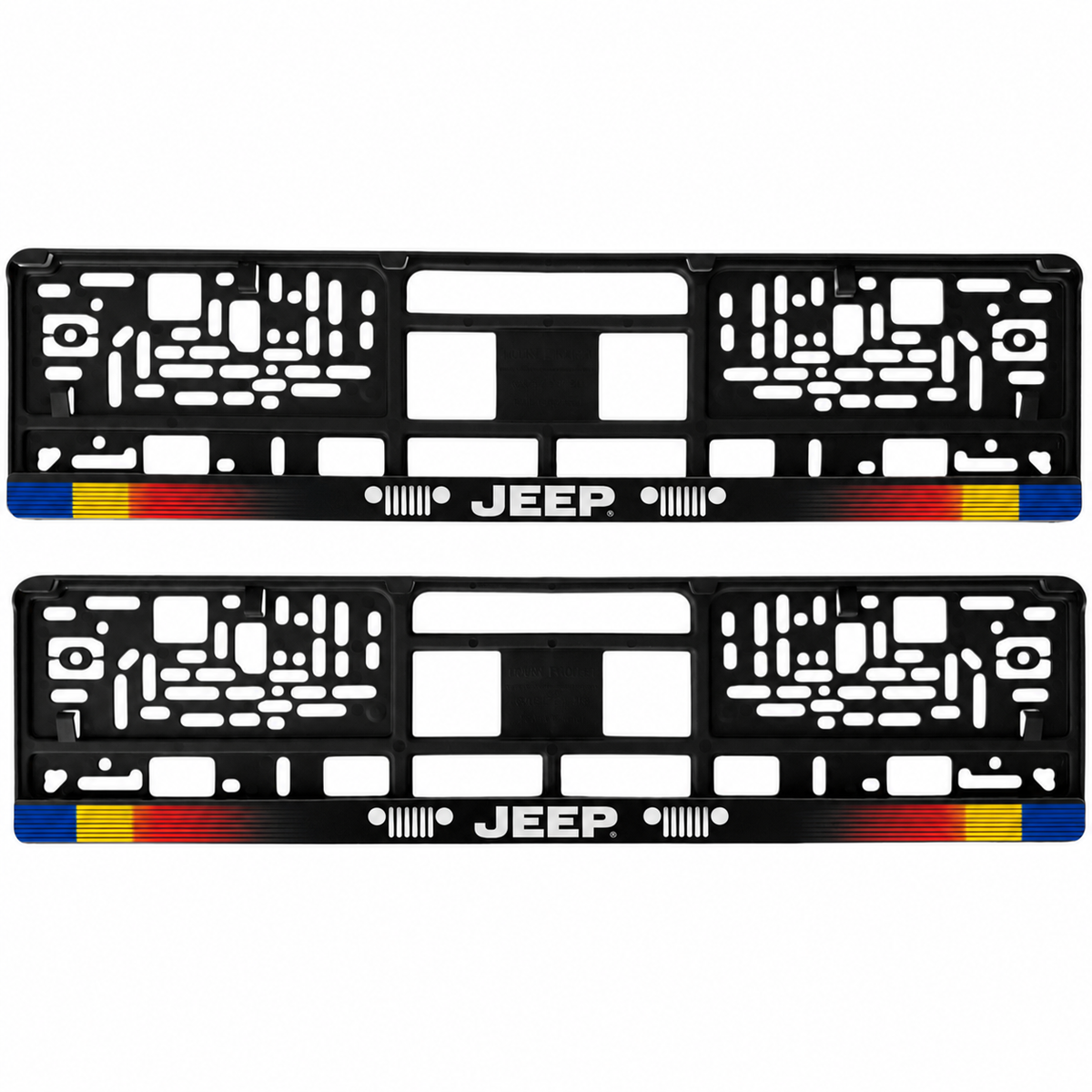 Set 2 bucati, suport numar inmatriculare personalizat Jeep, HLX-1