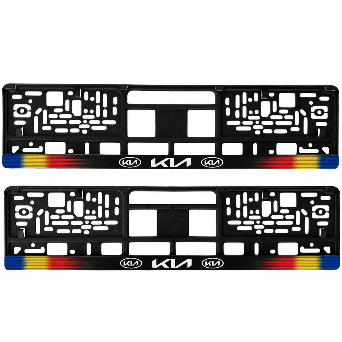 Set 2 bucati, suport numar inmatriculare personalizat Kia, HLX-1