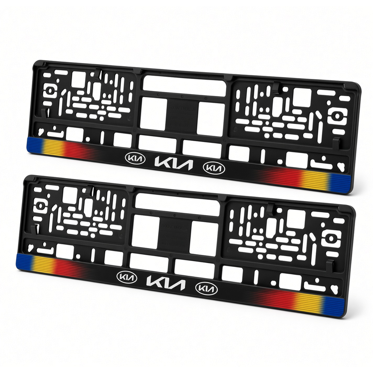 Set 2 bucati, suport numar inmatriculare personalizat Kia, HLX-1