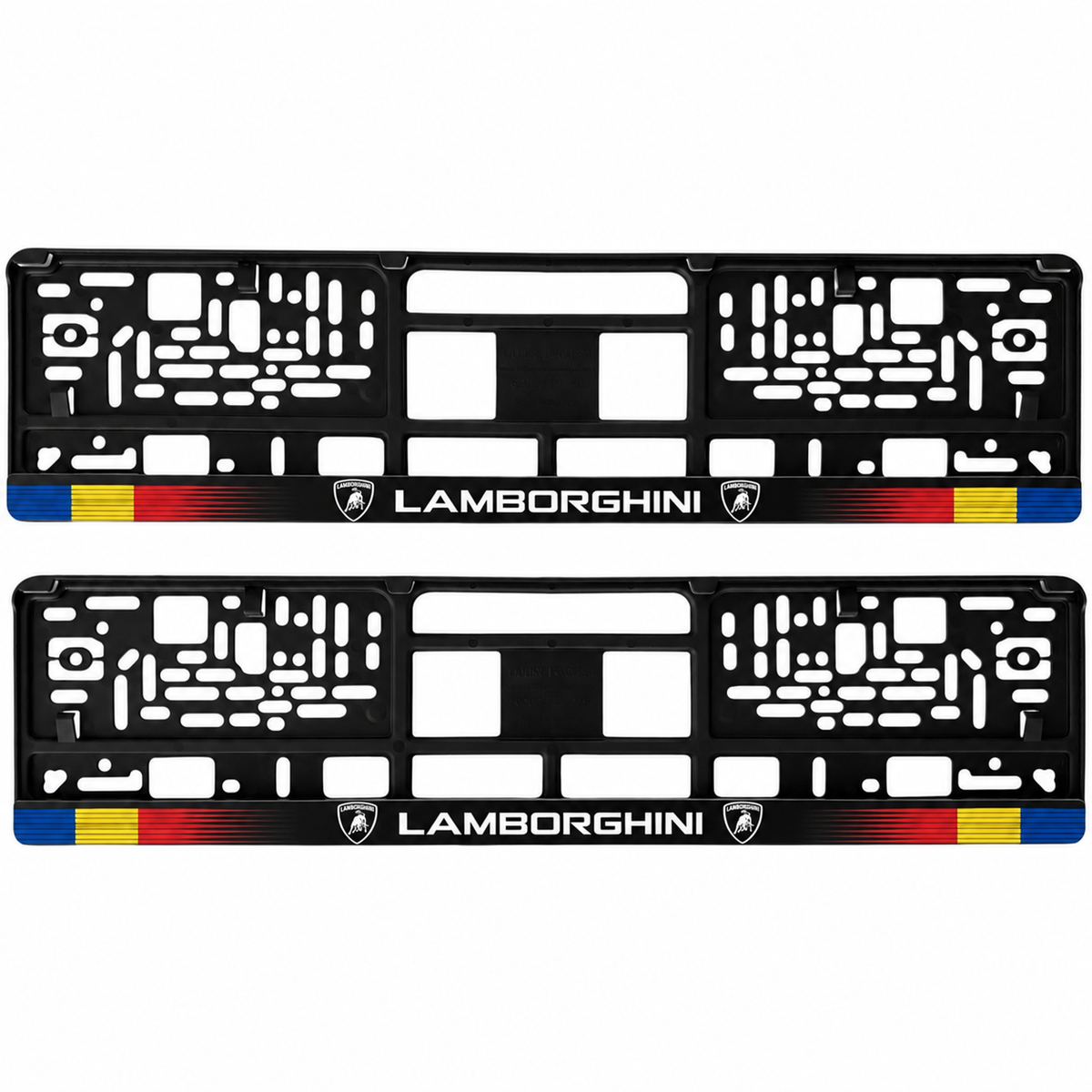 Set 2 bucati, suport numar inmatriculare personalizat Lamborghini, HLX-1
