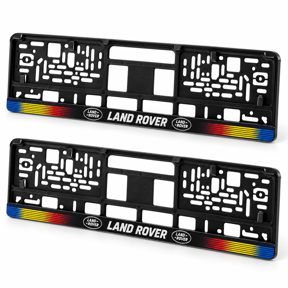 Set 2 bucati, suport numar inmatriculare personalizat Land Rover, HLX-1