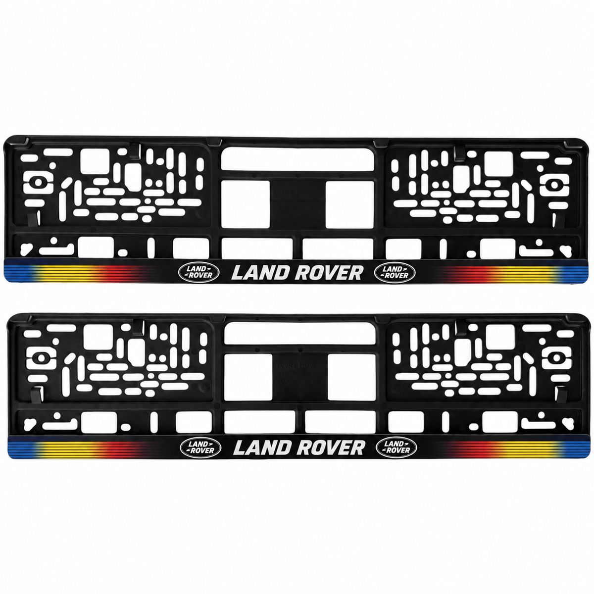 Set 2 bucati, suport numar inmatriculare personalizat Land Rover, HLX-1