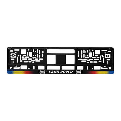 Set 2 bucati, suport numar inmatriculare personalizat Land Rover, HLX-1