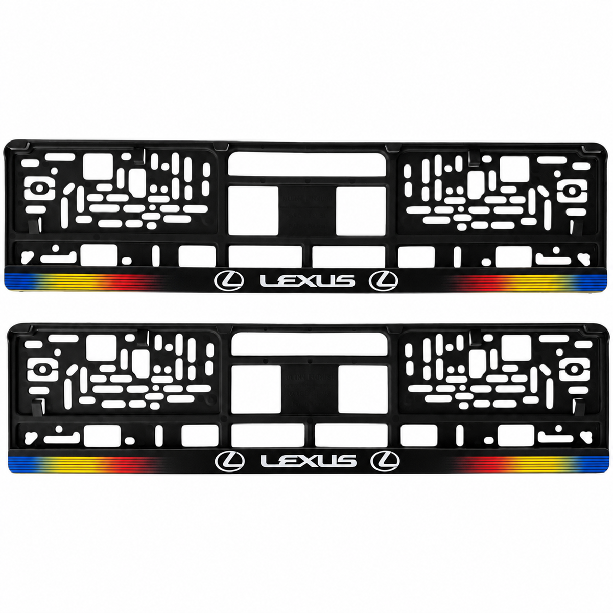 Set 2 bucati, suport numar inmatriculare personalizat Lexus, HLX-1