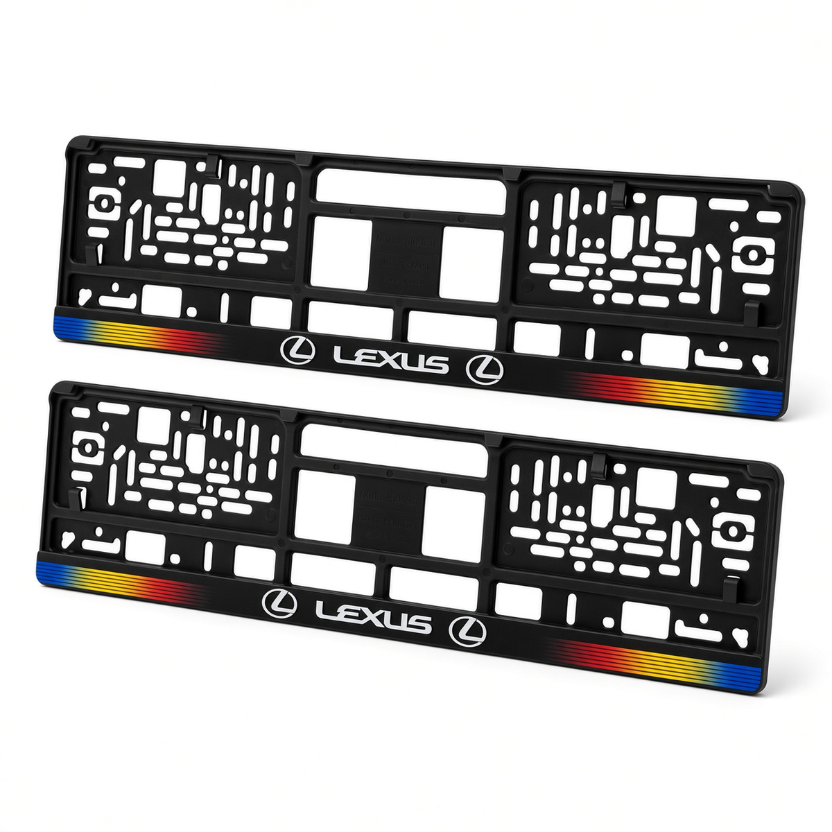 Set 2 bucati, suport numar inmatriculare personalizat Lexus, HLX-1