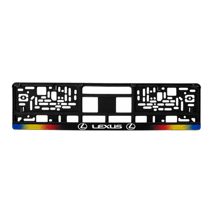 Set 2 bucati, suport numar inmatriculare personalizat Lexus, HLX-1