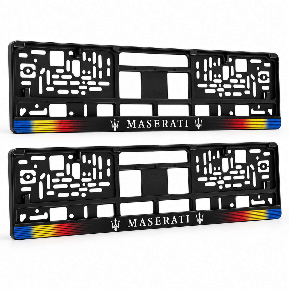 Set 2 bucati, suport numar inmatriculare personalizat Maserati, HLX-1