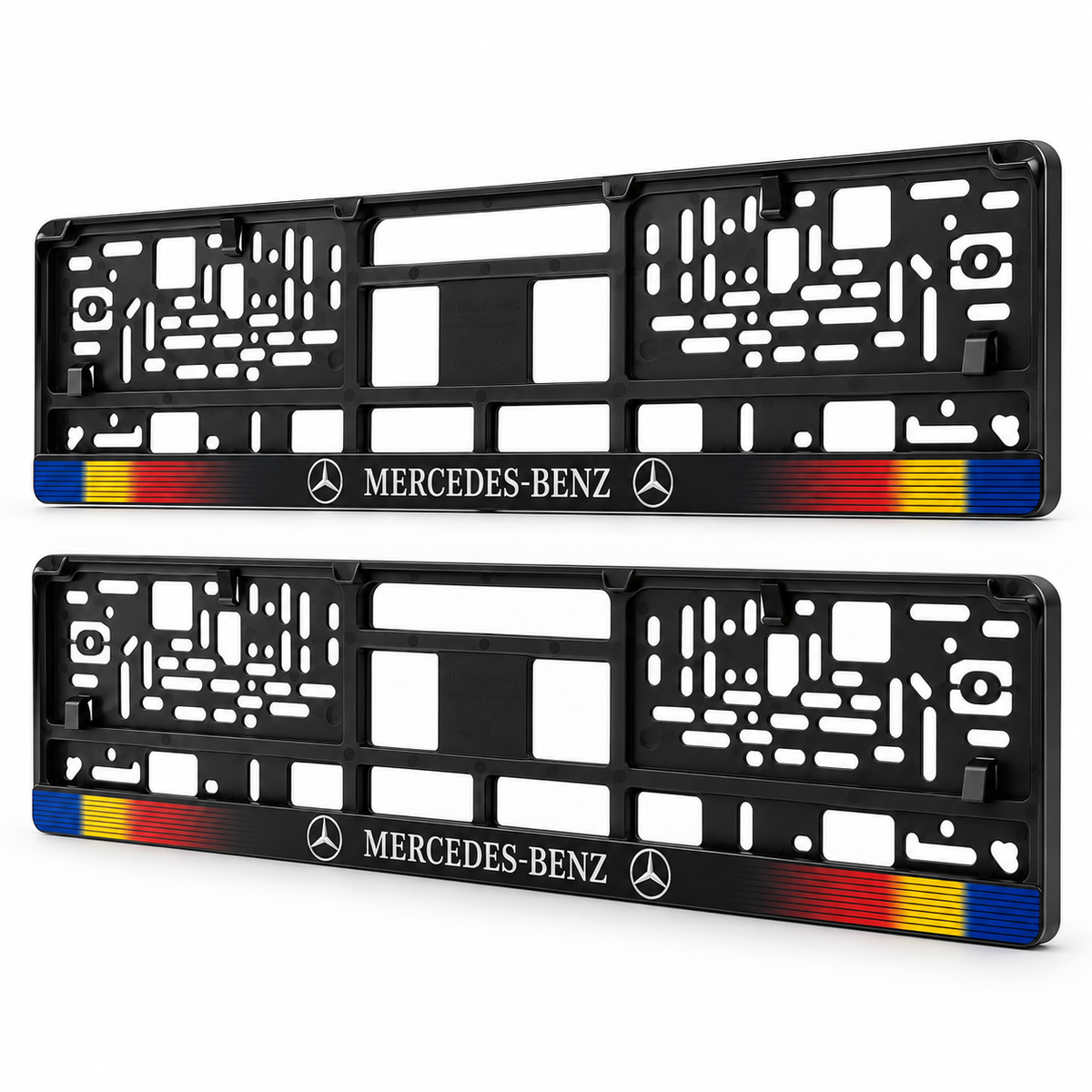 Set 2 bucati, suport numar inmatriculare personalizat Mercedes-Benz, HLX-1