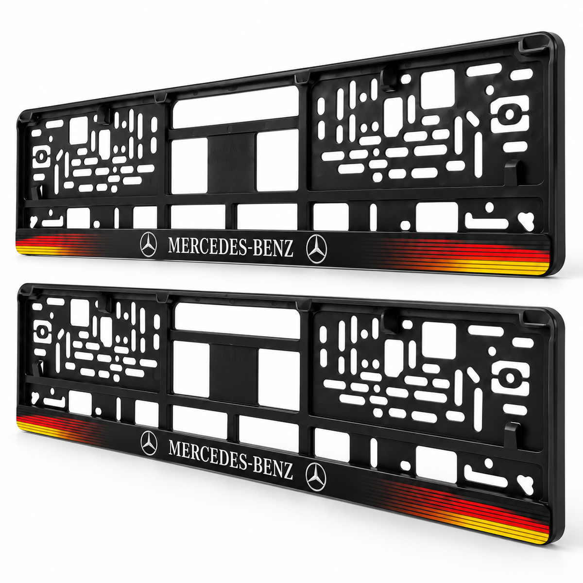 Set 2 bucati, suport numar inmatriculare personalizat Mercedes-Benz, HLX-1