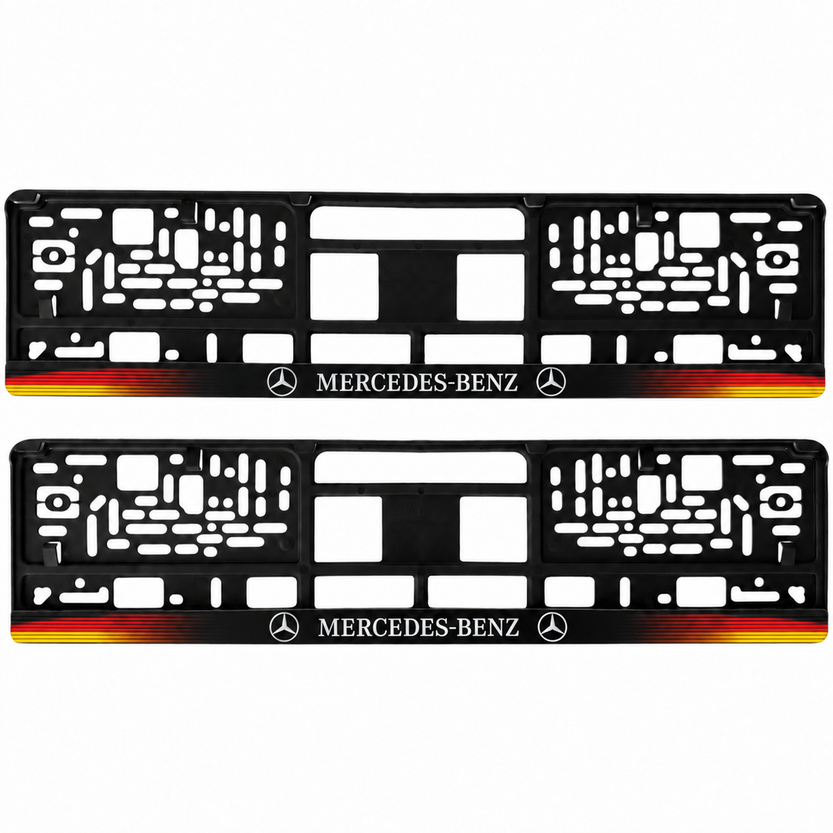 Set 2 bucati, suport numar inmatriculare personalizat Mercedes-Benz, HLX-1