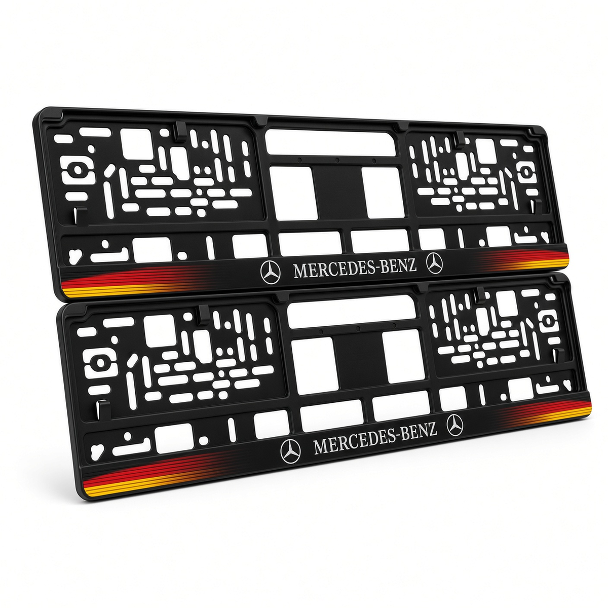 Set 2 bucati, suport numar inmatriculare personalizat Mercedes-Benz, HLX-1