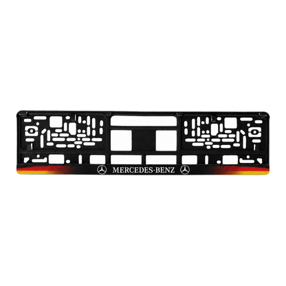 Set 2 bucati, suport numar inmatriculare personalizat Mercedes-Benz, HLX-1