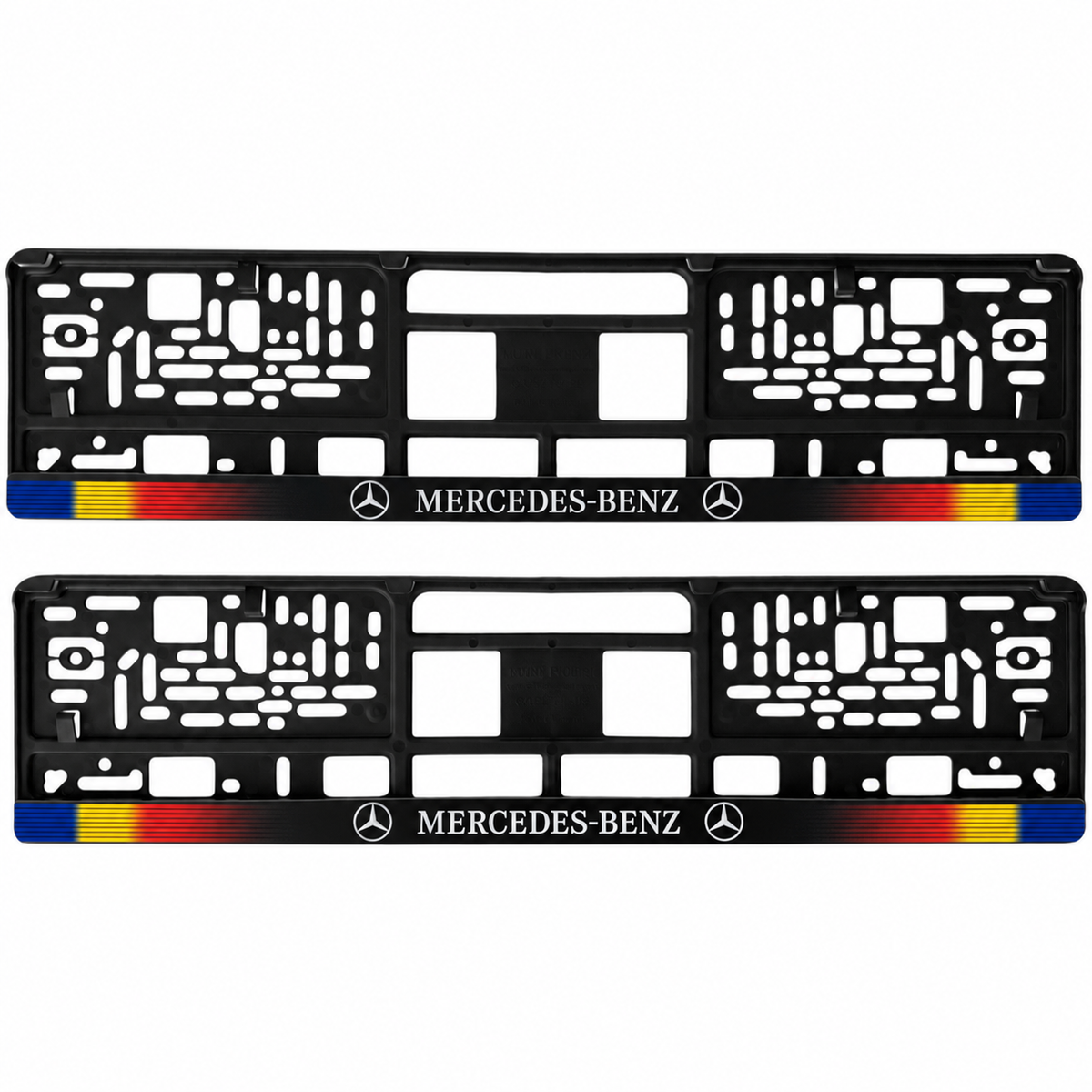 Set 2 bucati, suport numar inmatriculare personalizat Mercedes-Benz, HLX-1