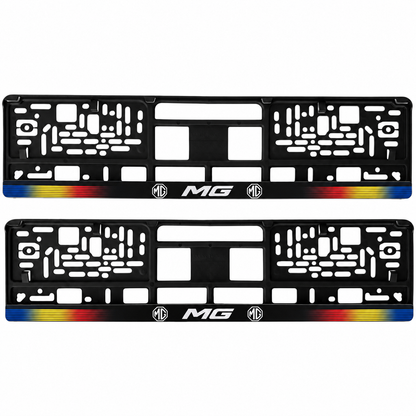 Set 2 bucati, suport numar inmatriculare personalizat MG, HLX-1