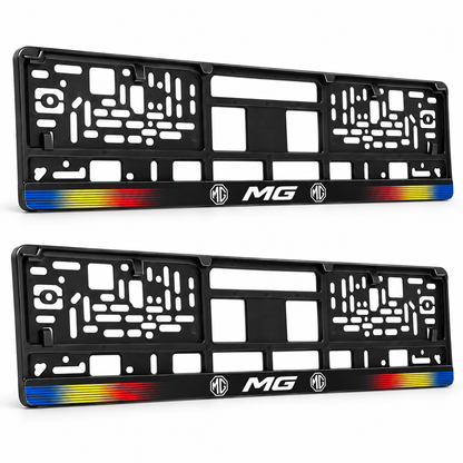 Set 2 bucati, suport numar inmatriculare personalizat MG, HLX-1