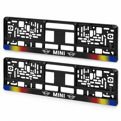 Set 2 bucati, suport numar inmatriculare personalizat Mini, HLX-1